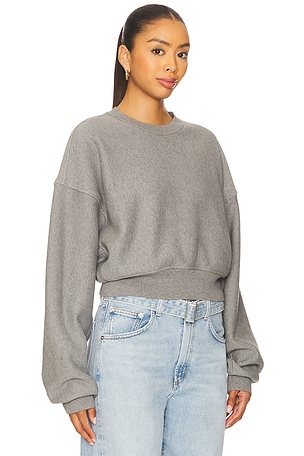 AGOLDE Kit Sweatshirt in Grey. Size XL. Also