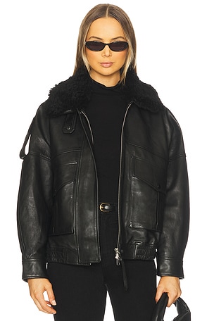 Avril Leather Jacket AGOLDE