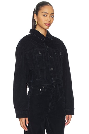 AGOLDE Radley Jacket in Navy. Size XS. Also