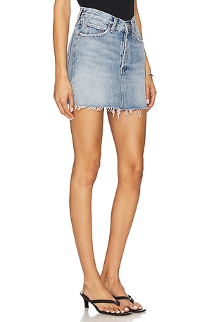 AGOLDE V-waist Mini in Blue