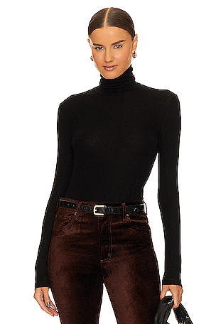 Wolford Black Sleeveless Ruffle Bodysuit size XS - Tops & blouses