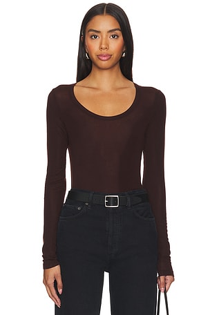 Corey Scoop Neck TeeAGOLDE$138