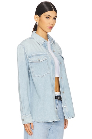 AGOLDE Rina Slim Shirt in Blue
