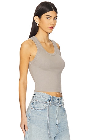 AGOLDE Shrunken Poppy Tank in Grey