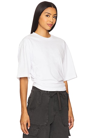 AGOLDE Shari Tee in White in White. Size S. Also