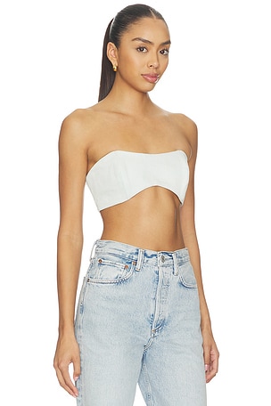 AGOLDE Gwynne Tube Top in Blue