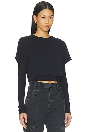 AGOLDE Romily Tee in Navy