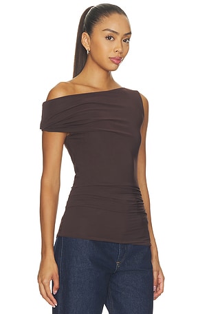 AGOLDE Carlin Top in Brown