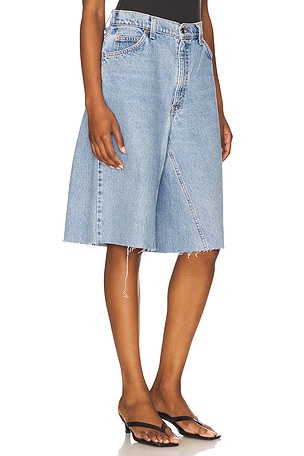 aligrace Vintage Undone Boyfriend Crop in Blue