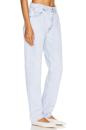 aligrace Classic Relaxed Customs Straight Jeans in Denim-Light