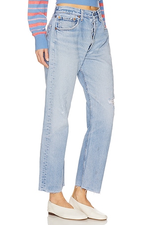 aligrace Vintage Relaxed Undone Jeans in Blue