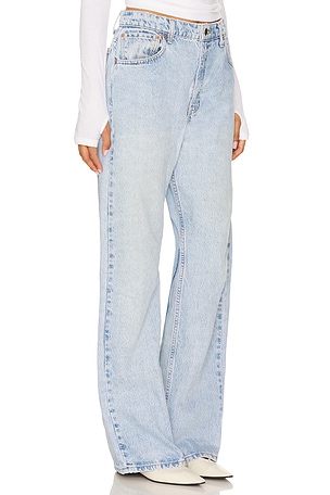aligrace Vintage Wide Leg Jeans in Blue
