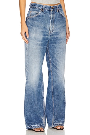 aligrace Vintage Wide Leg Jean in Blue