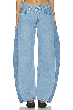 Two Tone Barrel Jeans aligrace