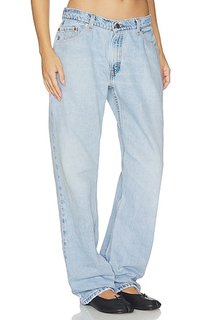 aligrace Low Waist Ultra Baggy Jean in Blue