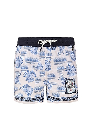 Agua Bendita Kids Nick Ivy Swim Short in Blue