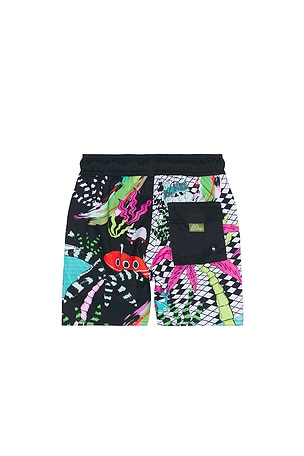 Agua Bendita Nick Plash Shorts in Black