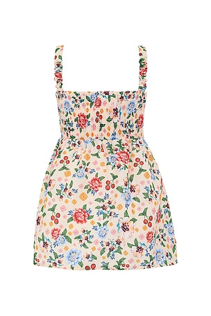 Agua Bendita Kids Venus Basket Dress in Cream. Size 2. Also