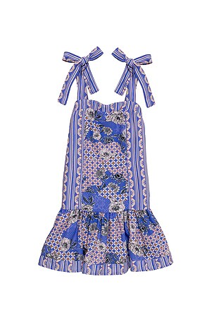 Kaio Quilt Dress Agua Bendita