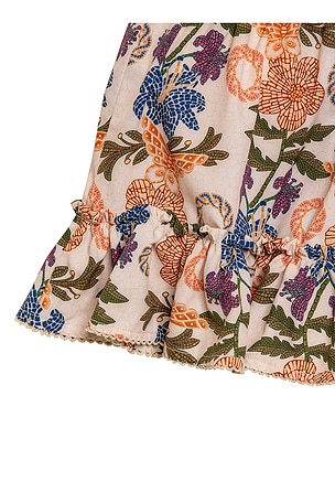 Agua Bendita Cara Fiore Skirt in Multicolor. Size 6. Also