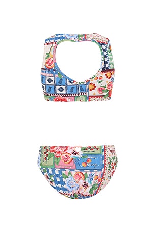 Agua Bendita Kids Paz Basket Swim Set in Blue