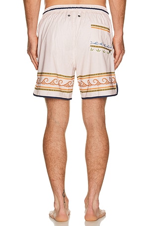 Agua Bendita Liam Trunks in Cream. Size 38. Also