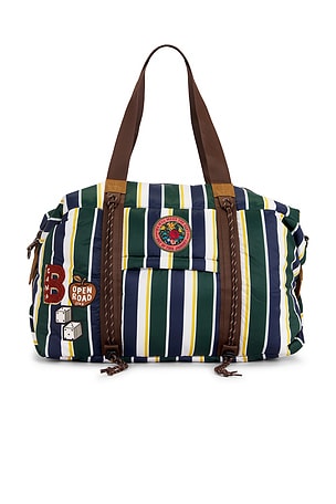 Agua Bendita Dareck Duffle Bag in Green,Blue