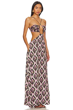 Agua Bendita Daphne Maxi Dress in Purple