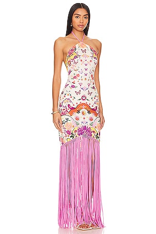 Agua Bendita X Revolve Aliss Maxi Dress in Ivory