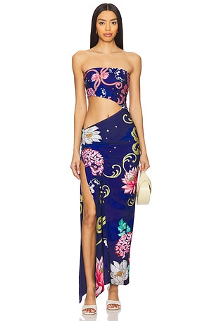 x REVOLVE Gwen Maxi Dress Agua Bendita