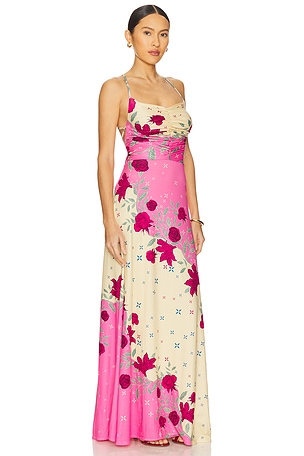 Agua Bendita x REVOLVE Arista Maxi Dress in Pink,Cream