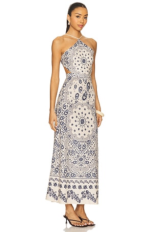 Agua Bendita Indira Atma Dress in Navy,Neutral. Size M. Also