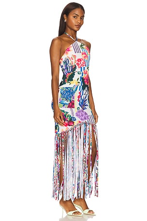 Agua Bendita x REVOLVE Allis Maxi Dress in White,Blue