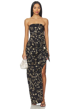 x REVOLVE Melina Midi Dress Agua Bendita