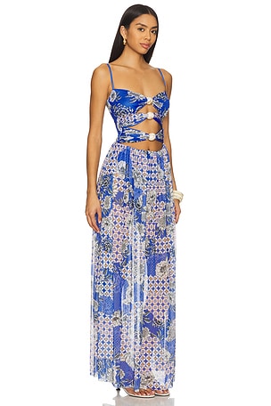 Agua Bendita Meeg Dress in Blue