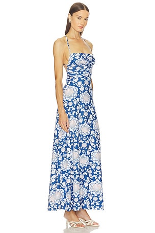 Agua Bendita Arista Dress in Blue. Size S. Also