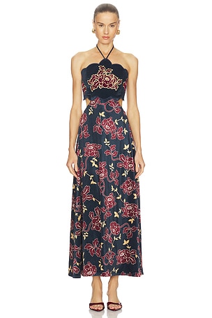 x REVOLVE Leny Maxi Dress Agua Bendita