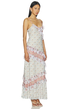Agua Bendita Alana Cherish Dress in Pink. Size S. Also