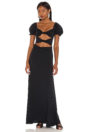 agua bendita black dress Agua Bendita x REVOLVE Massai Dress in Black