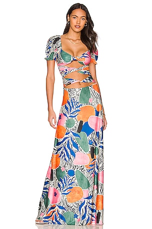 x REVOLVE Bali Dress Agua Bendita