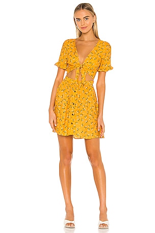 X REVOLVE Melanie Mini Dress Agua Bendita