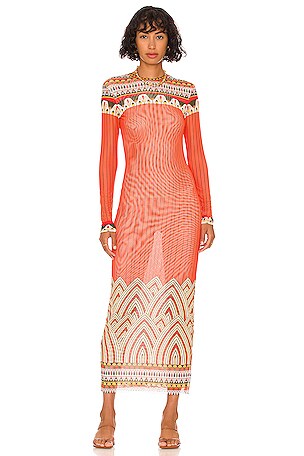 open lace back dress AGUA BENDITA Women's Maona Lula Dress, Multicolor, L at Amazon Women's  Clothing store
