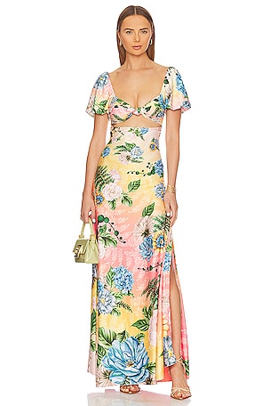 x REVOLVE Clare Dress Agua Bendita