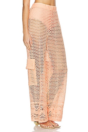 Agua Bendita X Revolve Maca Cargo Pants in Peach