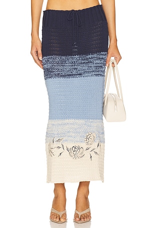 x REVOLVE Mira Skirt Agua Bendita