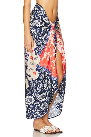 Agua Bendita Marine Sarong in Navy