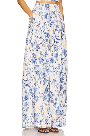 Agua Bendita Jenna Maxi Skirt in White