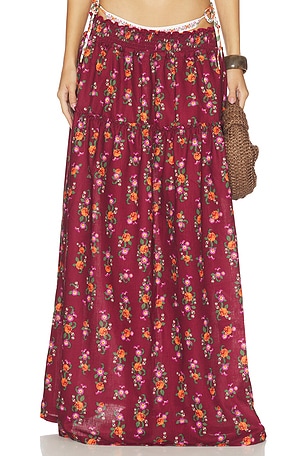 x REVOLVE Jenna Skirt Agua Bendita