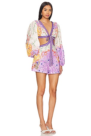 Agua Bendita x REVOLVE Breeze Romper in Purple