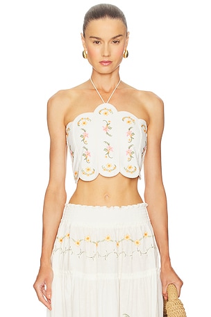 x REVOLVE Serenity Crop Top Agua Bendita
